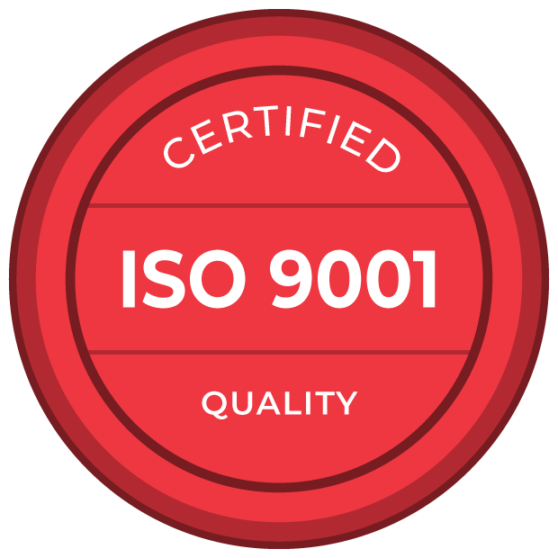 Red circular badge displaying 